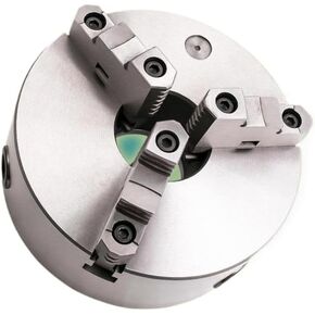 8 Inch 3 Jaw Self Centering Lathe Chuck With 3 M10 Mounting Plain Back And Bolts