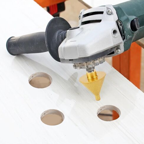 Diamond Beveling Chamfer Bit, Diamond Cone Tile Bit 2'' (50mm) Countersink Drill Bit for Hole Enlarging Trimming in Tile Granite Marble Ceramic Wood Chamfer Bits for Drill M10 Thread in Saudi Arabia