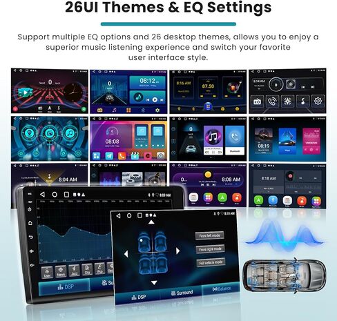 لراديو تويوتا كامري 2007-2011، Roinvou 2+32G Android 11 ستيريو سيارة CarPlay لاسلكي مع Android Auto 9 بوصة شاشة لمس بلوتوث راديو السيارة يدعم مرآة Link GPS WiFi SWC DSP كاميرا احتياطية in Saudi Arabia