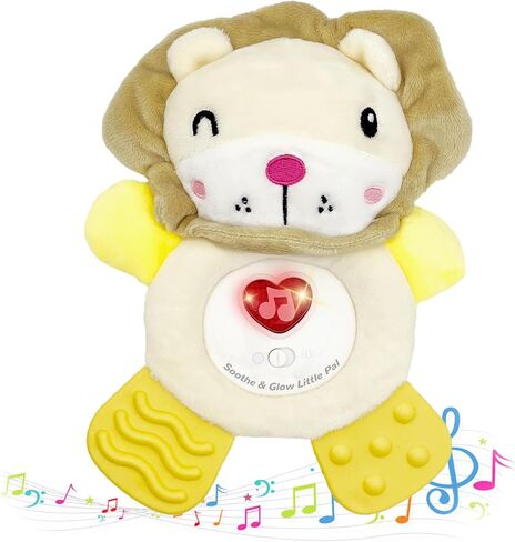Baby Musical Activity Soft Toys with Sound & Light, Sensory Toys for Infant Developmental with Teether, Rattle and Textures, Soft Plush Toy for Newborn Gift 6 to 12 Months (Pink Unicorn) in Kuwait