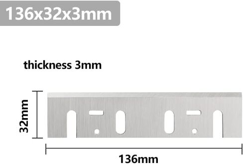 2pcs Electric Planer Blade for Makita 1804N 1805N Planer Blade Woodworking Electric Planer Blade 136x32x3mm 155x32x3mm(2pcs 1805N) in Saudi Arabia