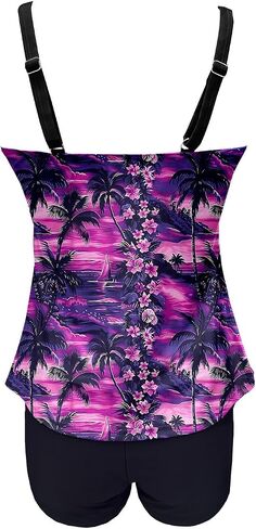 Womens Athletic 2 Piece Tankini Swimsuits Modest Swim Tank Tops with Sports Bra and Boyshorts Bathing Suits in Saudi Arabia