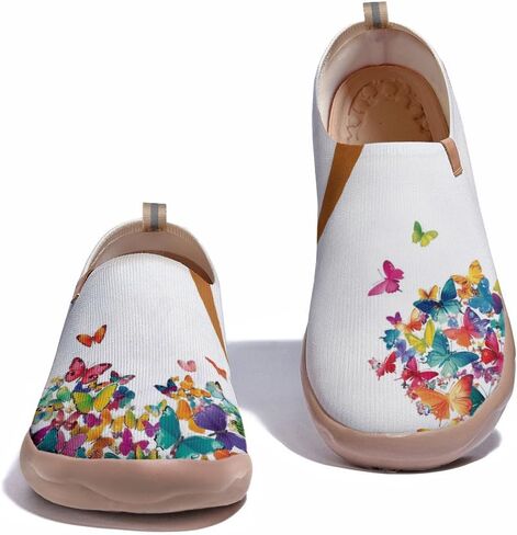 Women's Art Painted Casual Loafers Slip On Walking Shoes Comfortable Lightweight Ladies Travel Sneaker in Saudi Arabia