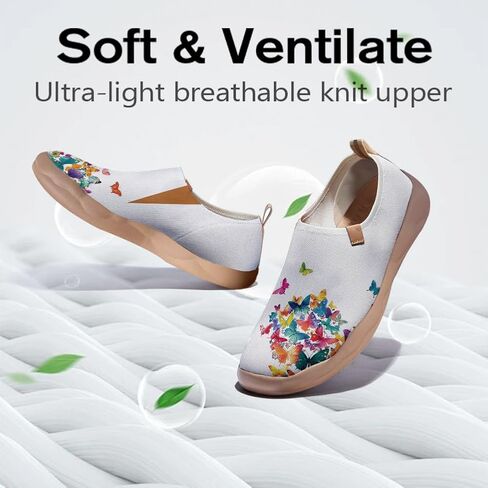 Women's Art Painted Casual Loafers Slip On Walking Shoes Comfortable Lightweight Ladies Travel Sneaker in Saudi Arabia