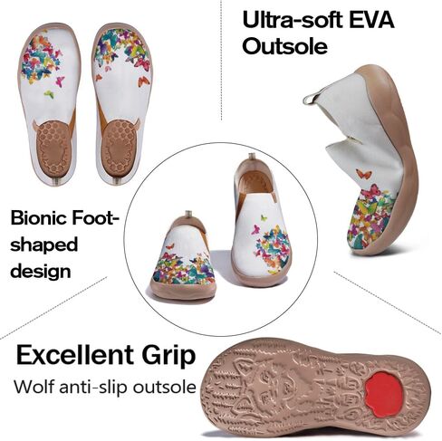 Women's Art Painted Casual Loafers Slip On Walking Shoes Comfortable Lightweight Ladies Travel Sneaker in Saudi Arabia