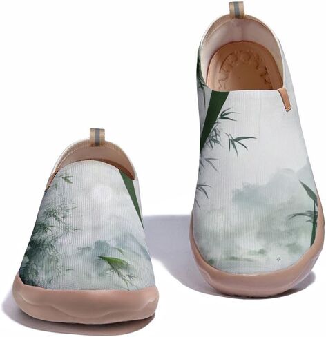 Onehorse Women's Sneakers Casual Travel Shoes Slip-On Lightweight Comfortable Artistic Flowers Loafers in Saudi Arabia