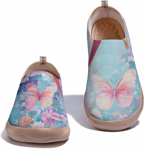 Women's Art Painted Casual Loafers Slip On Walking Shoes Comfortable Lightweight Ladies Travel Sneaker in Saudi Arabia