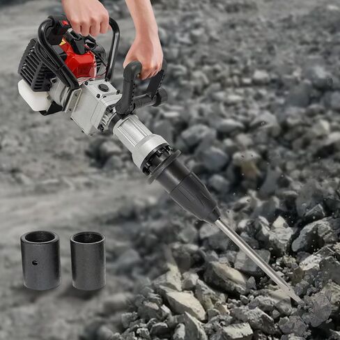 T Post Pile Driver ، 0.9-1.8KW 32-52CC HANDHELD PILL DRIVER HARMER مع دبابة وقود 0.26GAL ، آلة تكديس COMLINE PLUST GADTING FORC in Saudi Arabia