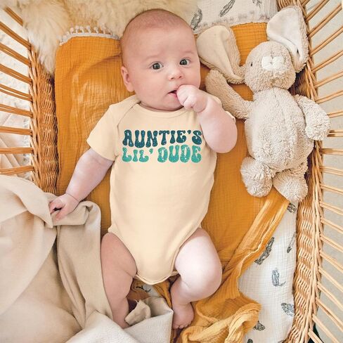 CM C & M WODRO حديثي الولادة طفل BODYSUTIONS LUMTIES LIL Funny Onesie Infant ROMPER SUMPER AUNT AUNT AUNT HABY GIFT 0-18M in Saudi Arabia