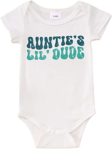 CM C & M WODRO حديثي الولادة طفل BODYSUTIONS LUMTIES LIL Funny Onesie Infant ROMPER SUMPER AUNT AUNT AUNT HABY GIFT 0-18M in Kuwait