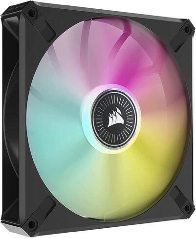 CORSAIR ML140 RGB Elite، مروحة RGB مغناطيسية مقاس 140 مم مع دليل هوائي، عبوتان مع عقدة إضاءة أساسية in Saudi Arabia