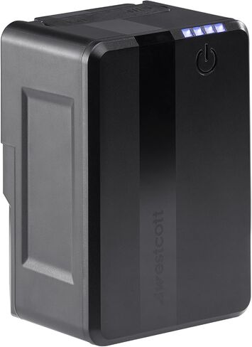 Westcott MV95 Mini V-Mount 14.8V Lithium-ion Battery (95Wh) - Portable V-Mount Battery for Photography and Video Lighting and Camera Accessories in Saudi Arabia