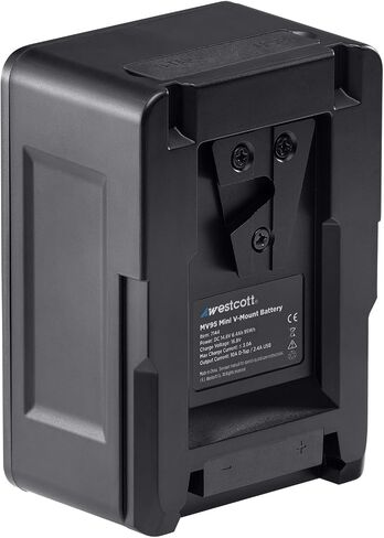 Westcott MV95 Mini V-Mount 14.8V Lithium-ion Battery (95Wh) - Portable V-Mount Battery for Photography and Video Lighting and Camera Accessories in Saudi Arabia