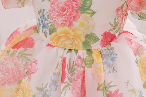 Baby Girls Puff Sleeve Mini Princess Dress Bow Backless Fluffy Fairy Party Wedding Flower Girl Dress Summer Outfits in Saudi Arabia