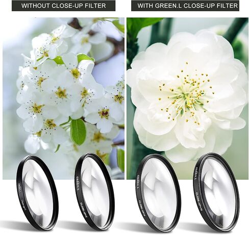 GREEN.L 52mm Close-up Filter Set(+1,+2,+4,+10), Professional Macro Filter for Camera Lens in Kuwait