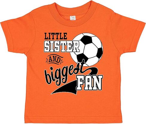 inktastic Little Sister and Biggest Fan- Soccer Player Toddler T-Shirt in Saudi Arabia