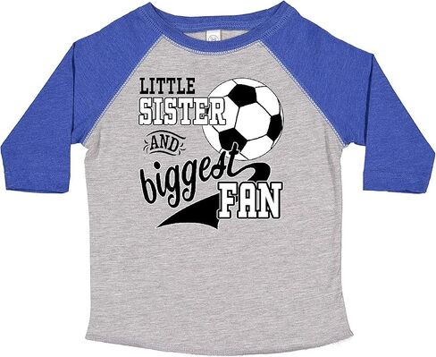 inktastic Little Sister and Biggest Fan- Soccer Player Toddler T-Shirt in Saudi Arabia