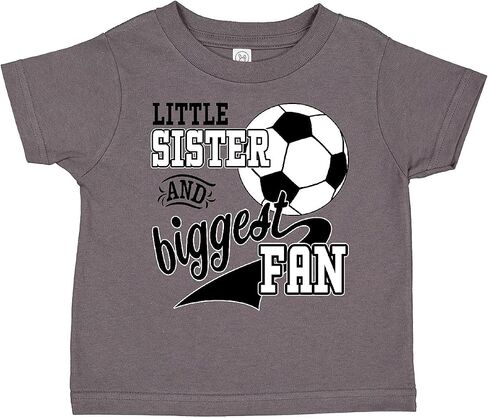 inktastic Little Sister and Biggest Fan- Soccer Player Toddler T-Shirt in Saudi Arabia