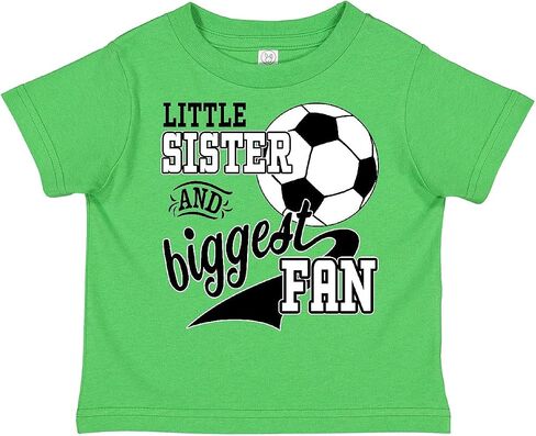 inktastic Little Sister and Biggest Fan- Soccer Player Toddler T-Shirt in Saudi Arabia