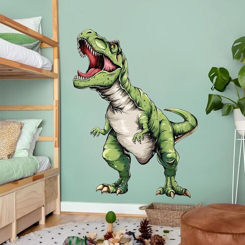 Tanlaby Large Dinosaur Wall Decals T-rex Wall Stickers Peel and Stick Decal for Baby Boys Kids Bedroom Nursery Playroom Decor（31.1×40.6in） in Kuwait