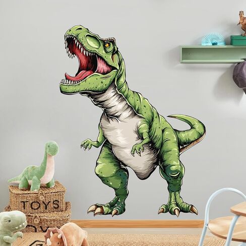 Tanlaby Large Dinosaur Wall Decals T-rex Wall Stickers Peel and Stick Decal for Baby Boys Kids Bedroom Nursery Playroom Decor（31.1×40.6in） in Kuwait
