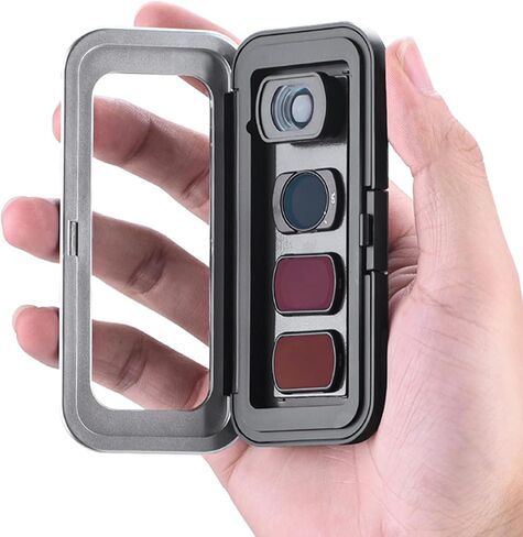 Magnetic Lens Filter Case for DJI Osmo Pocket 3, Large | Storing 6 Filters Dustproof & Water-Resistant Clear Cover Camera Lens Filter Storage Bag for ND UV CPL Filter Organizer in Saudi Arabia