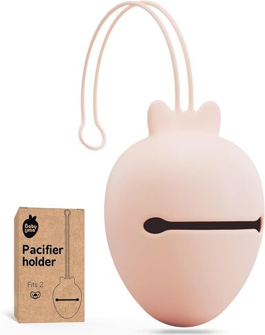 Baby Uma Silicone Pacifier Holder Case - BPA-Free, Dishwasher-Safe & Universal Pacifier Case for Diaper Bag, Fits 2 Pacis in Kuwait