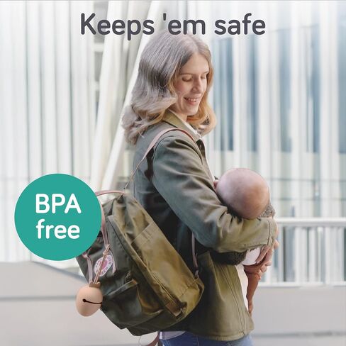 Baby Uma Silicone Pacifier Holder Case - BPA-Free, Dishwasher-Safe & Universal Pacifier Case for Diaper Bag, Fits 2 Pacis in Kuwait