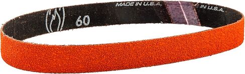 Norton SG Blaze R980P File Abrasive Belt, Cloth Backing, Ceramic Aluminum Oxide, Waterproof, 3/4" Width x 18" Length, Grit 80 (Pack of 50) in Kuwait