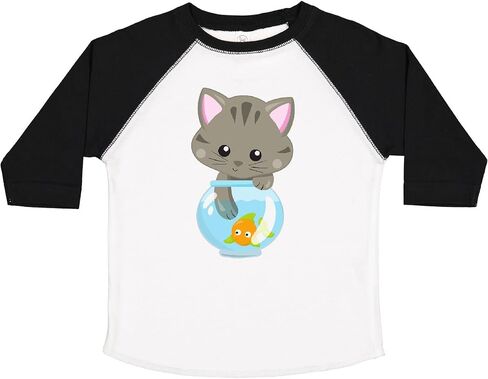 قميس لطيف inktastic و Little Cat و Kitty و Kitten و Fish Bowl Toddler in Kuwait