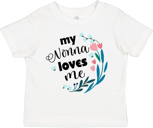 inktastic My Nonna Loves Me for Girls Granddaughter Toddler T-Shirt in Saudi Arabia