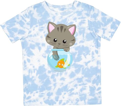 قميس لطيف inktastic و Little Cat و Kitty و Kitten و Fish Bowl Toddler in Kuwait