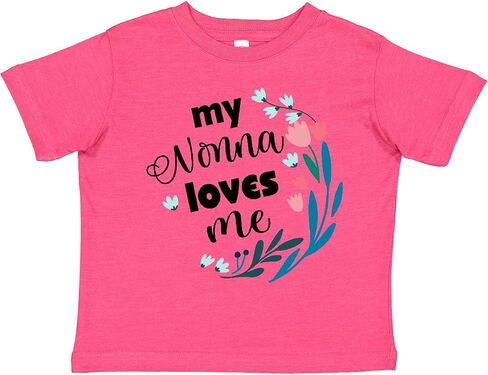 inktastic My Nonna Loves Me for Girls Granddaughter Toddler T-Shirt in Saudi Arabia