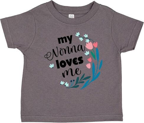 inktastic My Nonna Loves Me for Girls Granddaughter Toddler T-Shirt in Saudi Arabia
