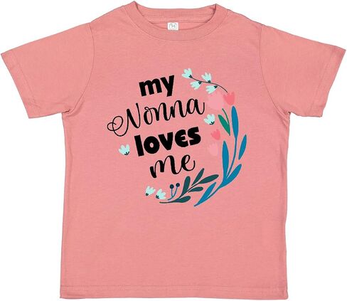 inktastic My Nonna Loves Me for Girls Granddaughter Toddler T-Shirt in Saudi Arabia