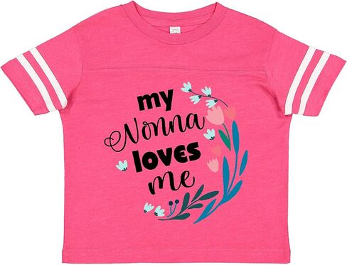 inktastic My Nonna Loves Me for Girls Granddaughter Toddler T-Shirt in Saudi Arabia
