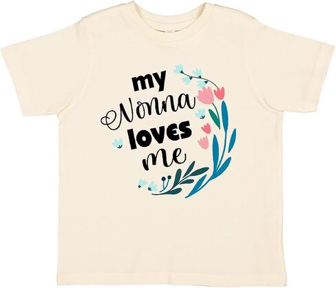 inktastic My Nonna Loves Me for Girls Granddaughter Toddler T-Shirt in Saudi Arabia