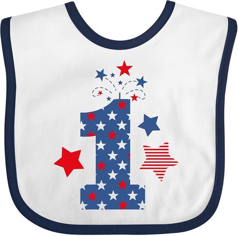 inktastic Firecracker 1st Birthday Baby Bib in Kuwait