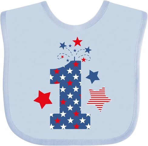 inktastic Firecracker 1st Birthday Baby Bib in Kuwait