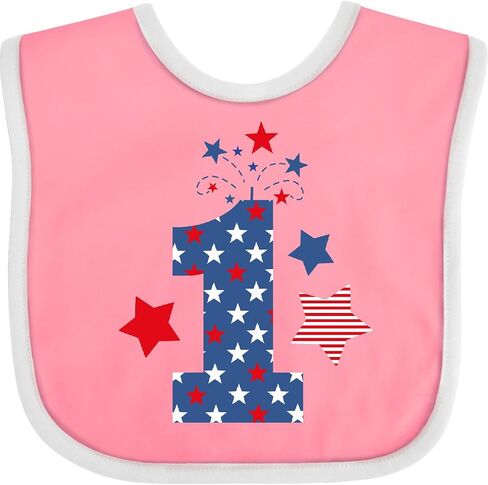 inktastic Firecracker 1st Birthday Baby Bib in Kuwait