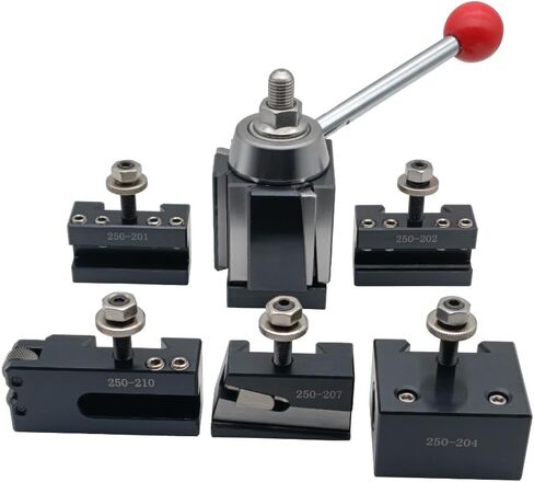 8pcs bxa wedge type Quick Change Tool Post مع حاملي الأدوات لمخرطة الأرجوحة DIA 10-15 "، 250-222 ، (BXA-8PC). in Kuwait