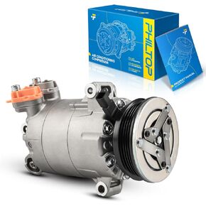 PHILTOP 168309 AC Compressor Compatible with Transit Connect 2014-2016 2.5L, Escape 2015-2016 2.5L, Transit Connect 2017-2018, Air Conditioning Compressor with Clutch