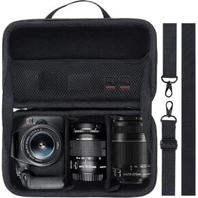 حالة التخزين قابلة للتوافق مع Canon EOS Rebel T7 / T7i / R100 / R50 / R5 / R6 Mark II / R7 / R8 / 90D / 5D Mark IV DSLR