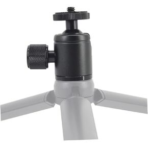Angoily Photography Light Bracket with Rotating Head Screw Mount for Tripod Compatible with Cameras Camcorders LED Lights and More Black