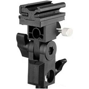B Type Camera Flash Bracket Mount Lightweight Stand for DSLR Photography Debivel Angle لحامل فلاش المظلة لسهولة الإعداد