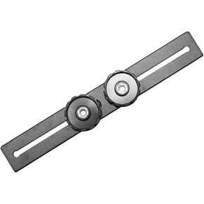 Aluminum Alloy Double Flashes Tripod Bracket 7.87Inch Extension for DSLR Camera and Light High
