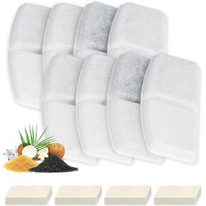 8 Packs Replacement Filters for Bolpetizo Cat Fountain - Replacement Cat Drinking Fountain Filters for Ultra Quiet Pet Fountain