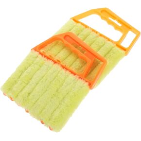 KICHOUSE 2Pcs Handheld Blinds Cleaning Brush Lightweight Window Duster for Efficient Dust Removal from Blinds Shutters and Air Conditioners Portable and Easy to Use