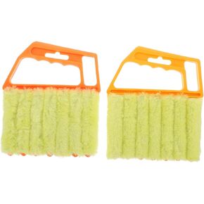 2Pcs Window Shutter Cleaning Brush Ergonomic Design for Dust Removal from Blinds Durable Reusable Easy to Clean for Home Use and Housewarming
