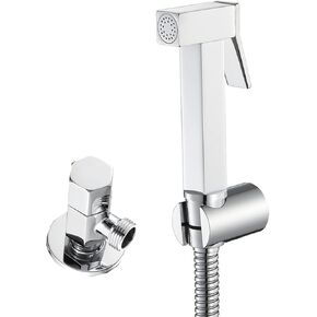 Bidet Sprayer for Toilet, Handheld Bidet Sprayer with Hose, Brass Valve, High Pressure Bidet Sprayer Brass, Baby Cloth Diaper Sprayer, Bathroom Attachment,Gold
